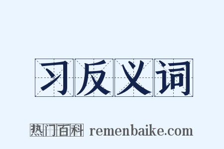 习反义词是什么意思的图片